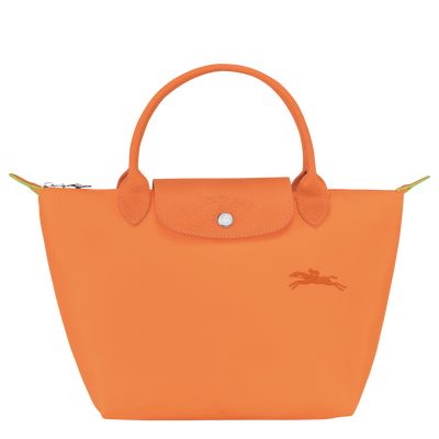 Le Pliage Green S Handbag , Orange - Recycled canvas
