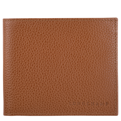 Le Foulonn&eacute; Wallet , Caramel - Leather