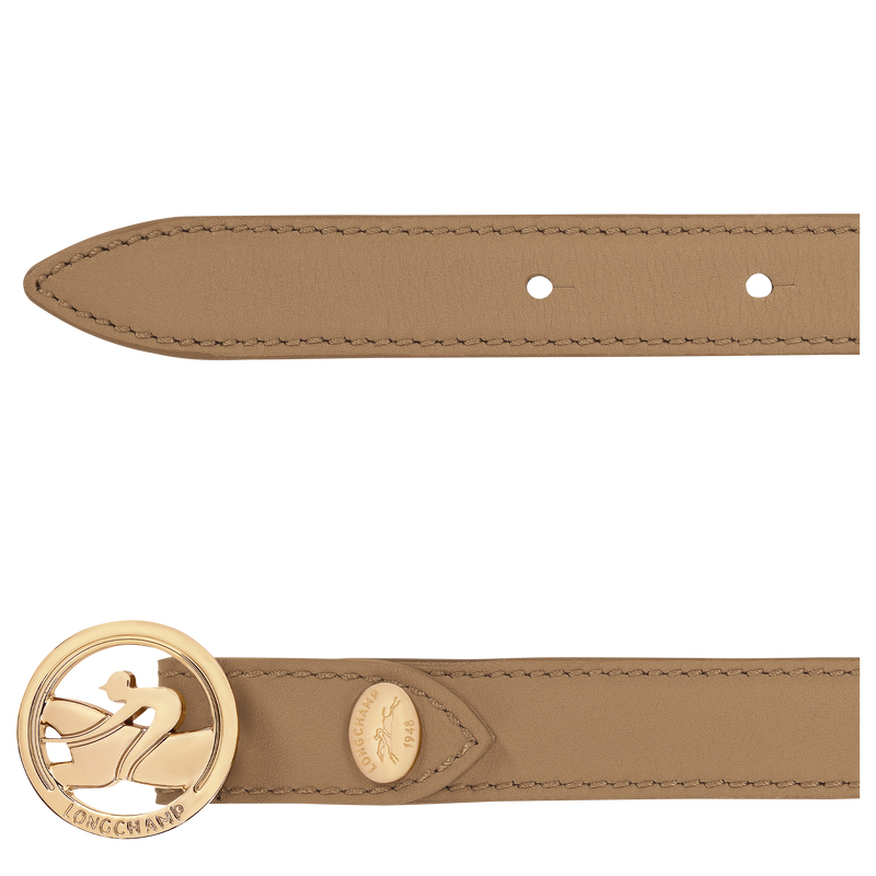La M&eacute;daille Longchamp Ladies' belt , Desert - Leather  - View 3 of  3