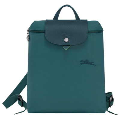 Le Pliage Green M Backpack , Peacock - Recycled canvas