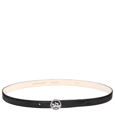 Ladies' belt , Black - Leather