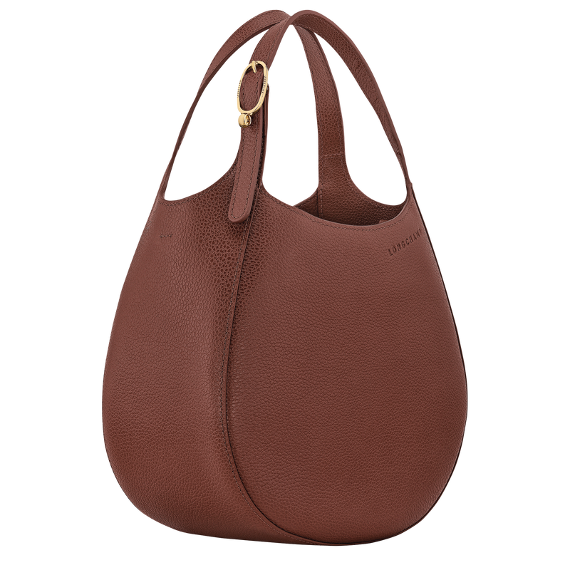 Le Foulonn&eacute; S Handbag , Coffee - Leather  - View 3 of  7
