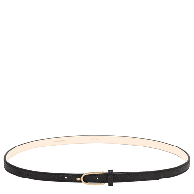 Le Foulonn&eacute; Ladies' belt , Black - Leather