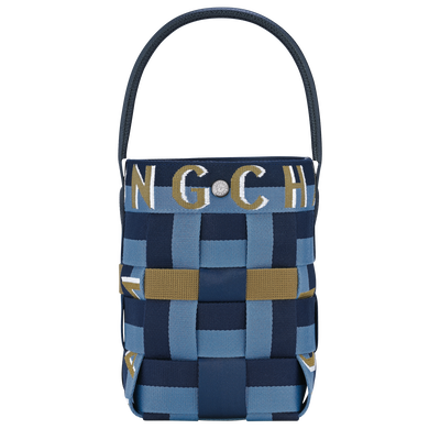 Bucket bag XS, Navy/Thunderstorm