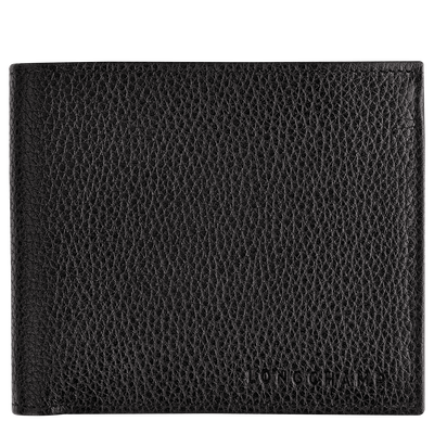 Le Foulonn&eacute; Wallet , Black - Leather