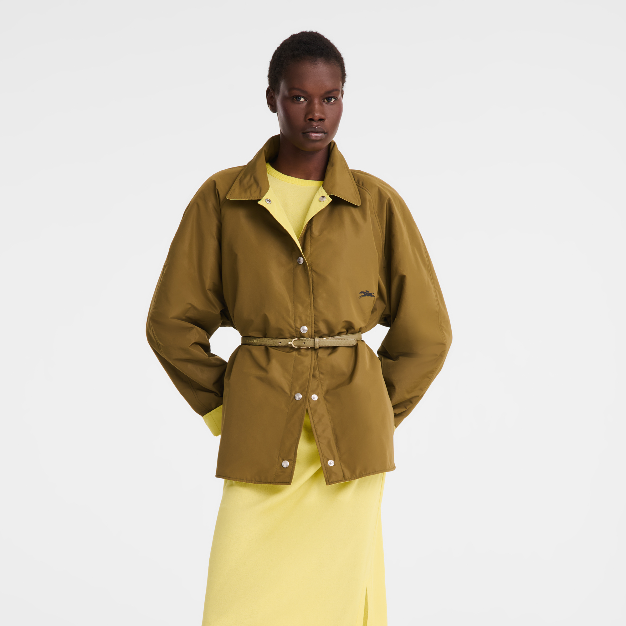 null Padded blouson, Olive/Lime