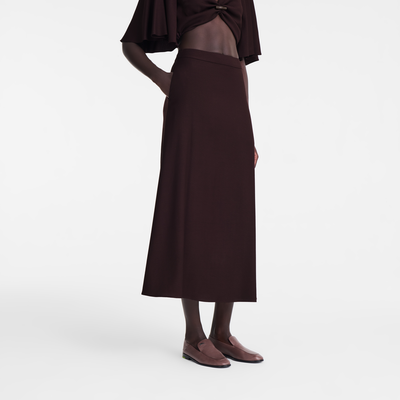 null Midi skirt, Burgundy