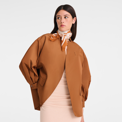 Wavy Summer Stole, Cashew