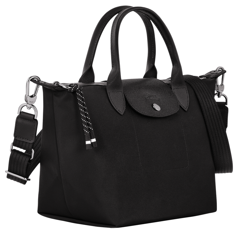 Le Pliage Energy S Handbag , Black - Recycled canvas  - View 3 of  6 Le Pliage Energy S Handbag , Black - Recycled canvas  - View 3 of  6