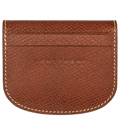 &Eacute;pure Card holder , Brown - Leather