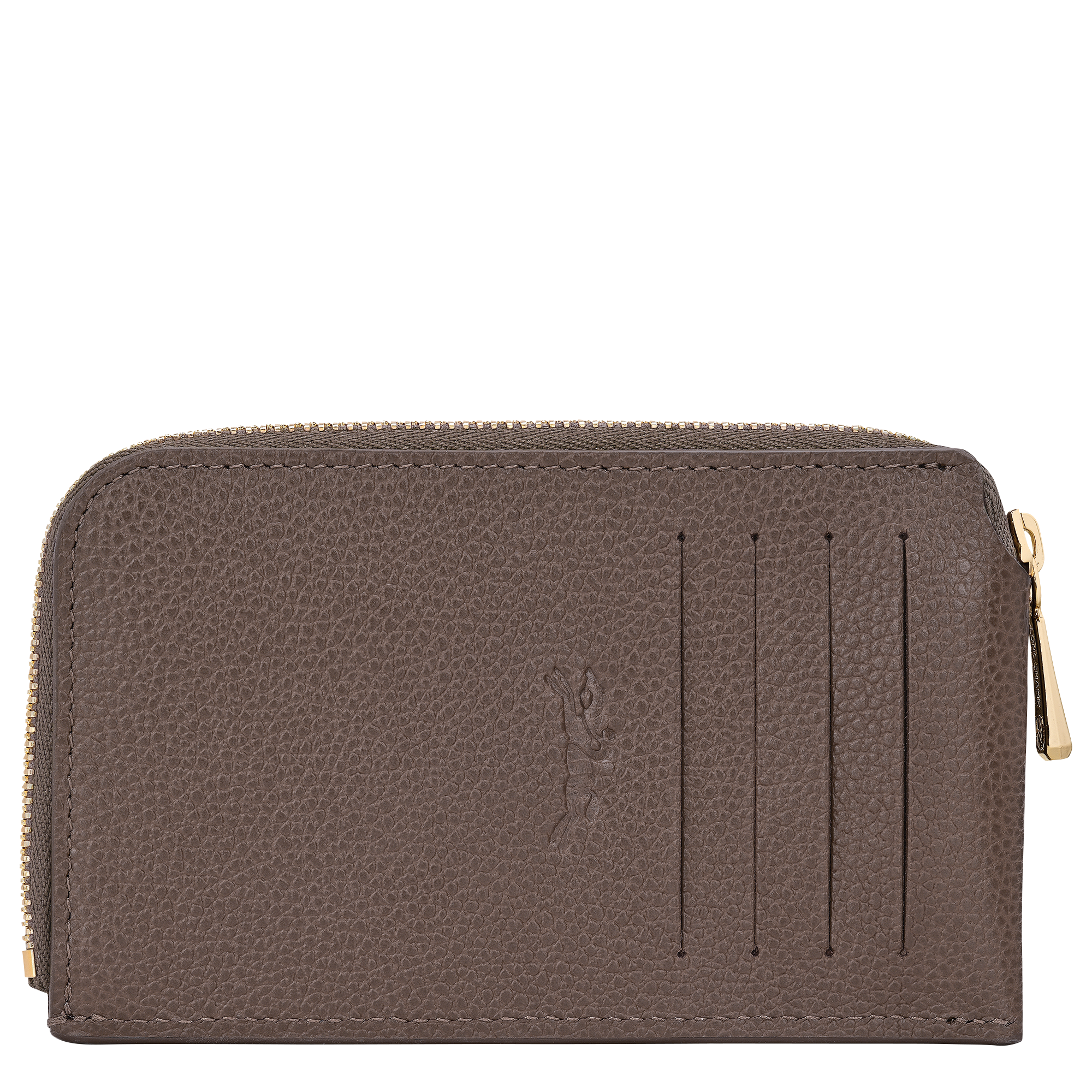 Le Foulonn&eacute; Card holder, Taupe