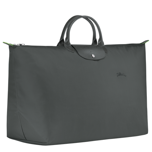 Le Pliage Green M Travel bag , Graphite - Recycled canvas - View 3 of  7