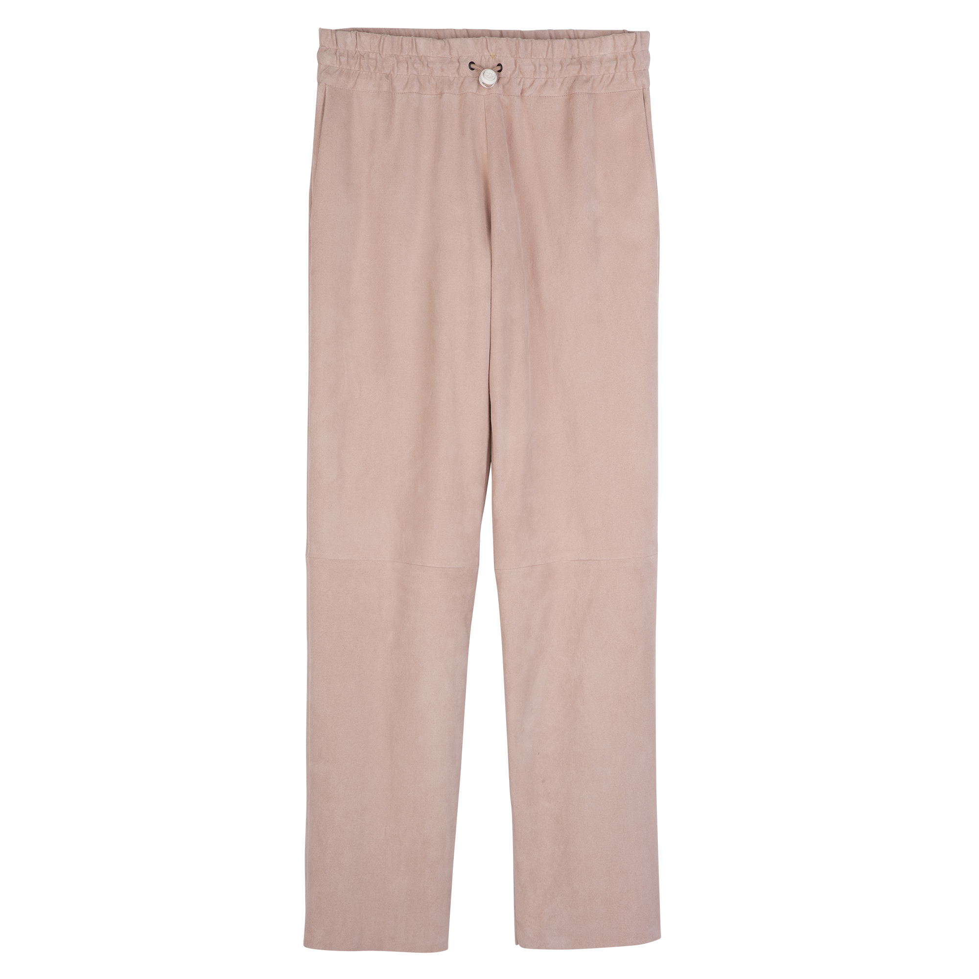 Leather straight pants, Pink - View 1 of
5 - zoom in null Leather straight pants, Pink