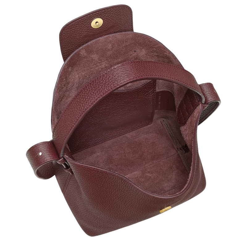 Le Cadence S Bucket bag , Burgundy - Leather  - View 4 of  5