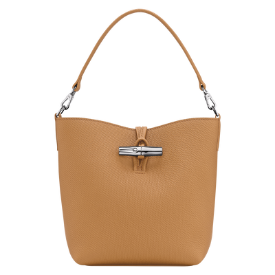 Le Roseau XS Bucket bag , Walnut - Leather