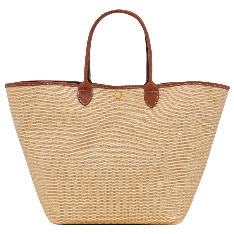 Le Pliage Collection L Basket bag , Brown - Canvas  - View 4 of  5