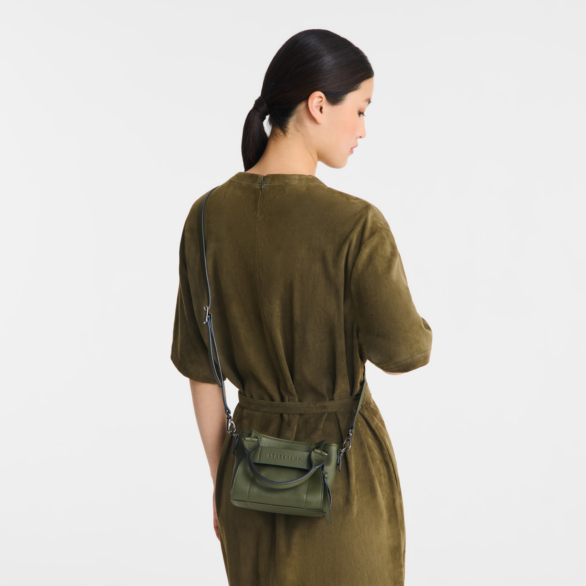 Handbag XS, Khaki - View 2 of 
        6 - zoom in Longchamp 3D Handbag XS, Khaki