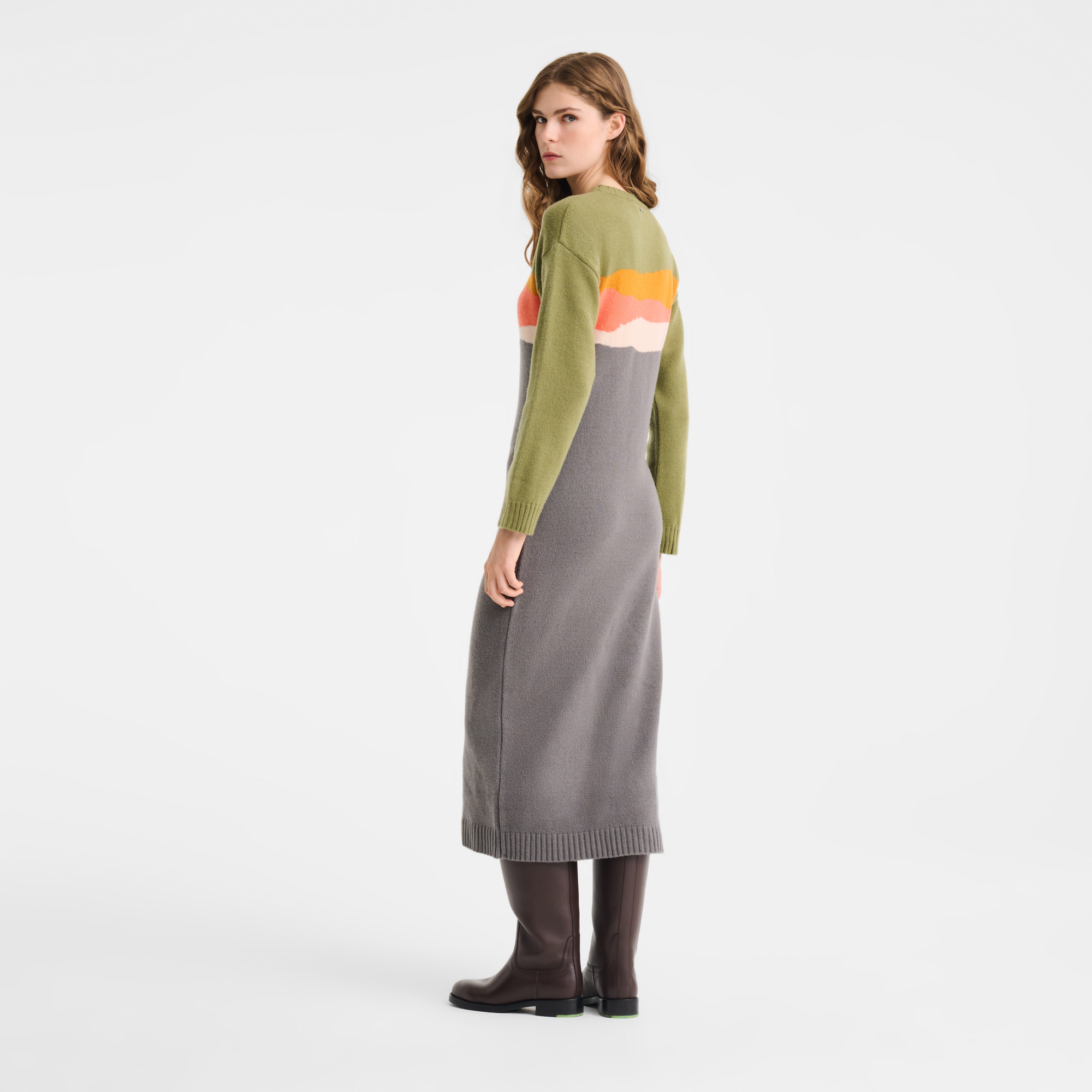 null Dress Caroline H&eacute;lain x Longchamp, Mineral