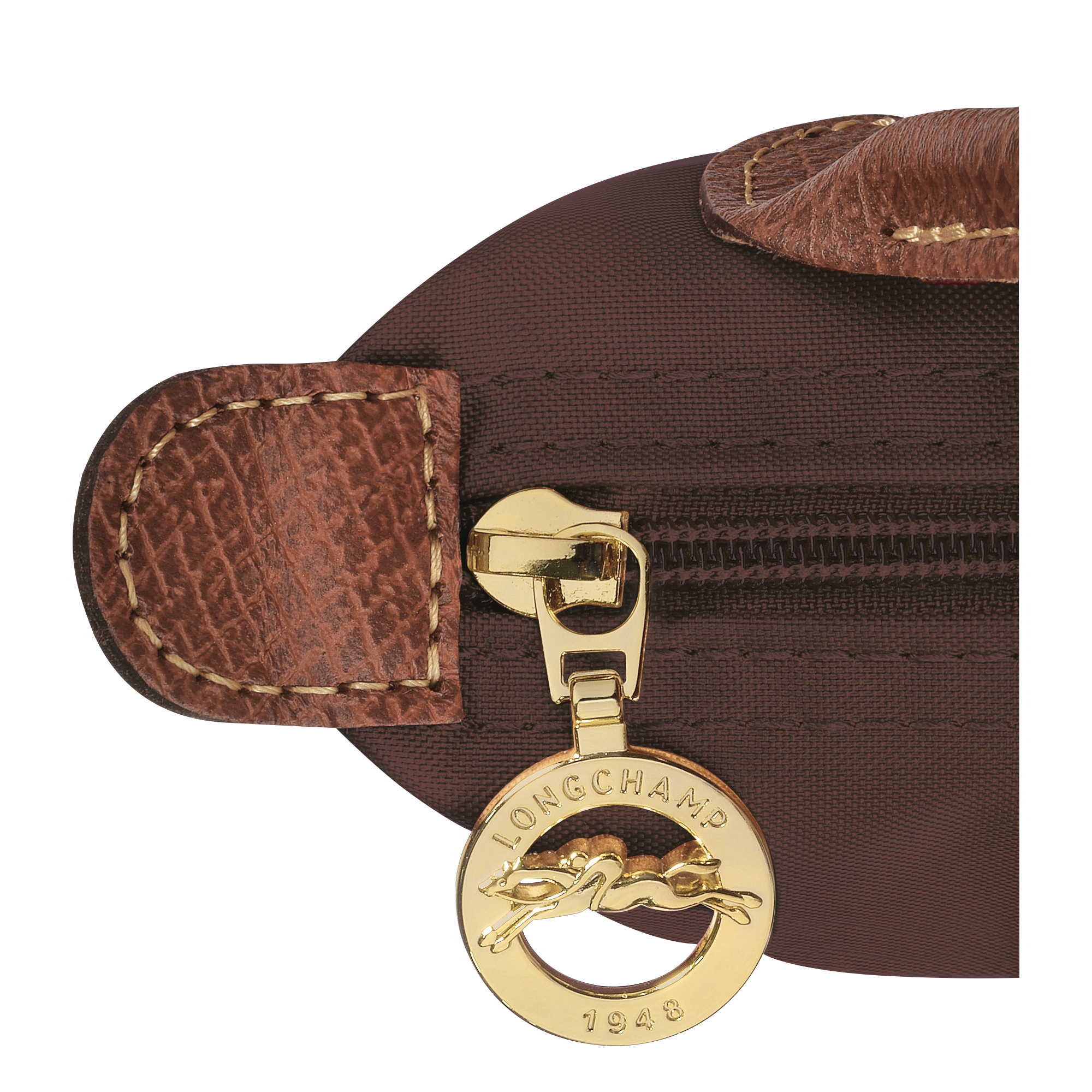 Pouch with handle, Ebony - View 6 of
6 - zoom in Le Pliage Original Pouch with handle, Ebony