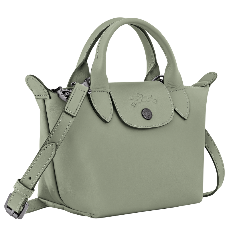 Le Pliage Xtra XS Handbag , Tundra - Leather  - View 2 of  5