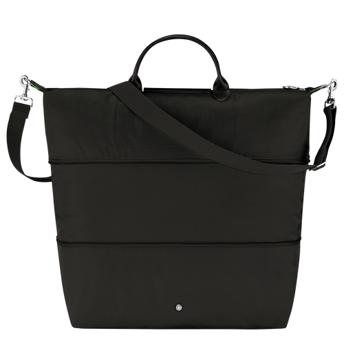 Le Pliage Green Travel bag expandable , Black - Recycled canvas - View 4 of  8