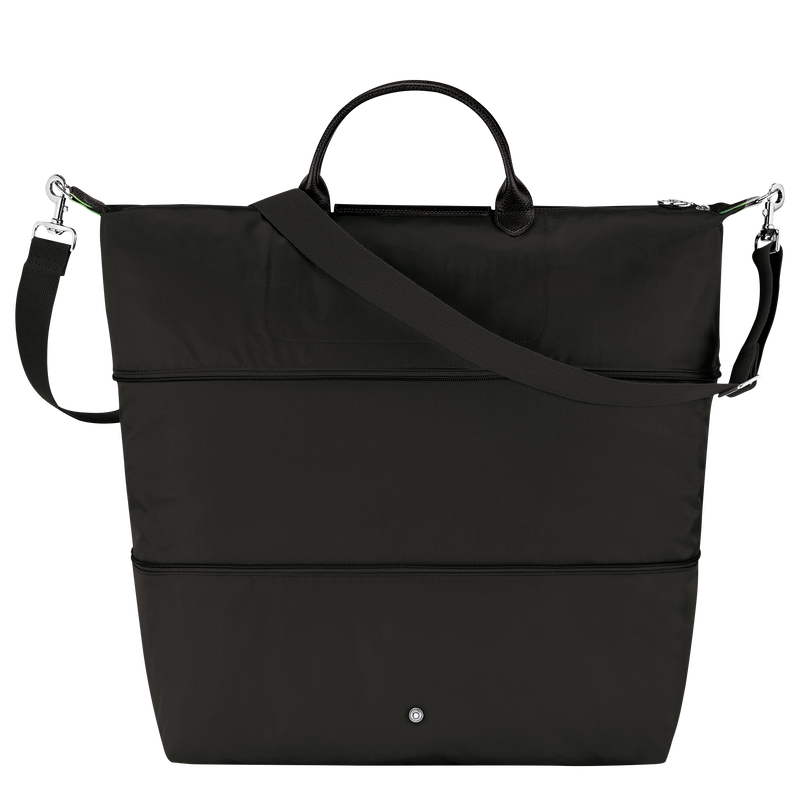 Le Pliage Green Travel bag expandable , Black - Recycled canvas  - View 4 of  8