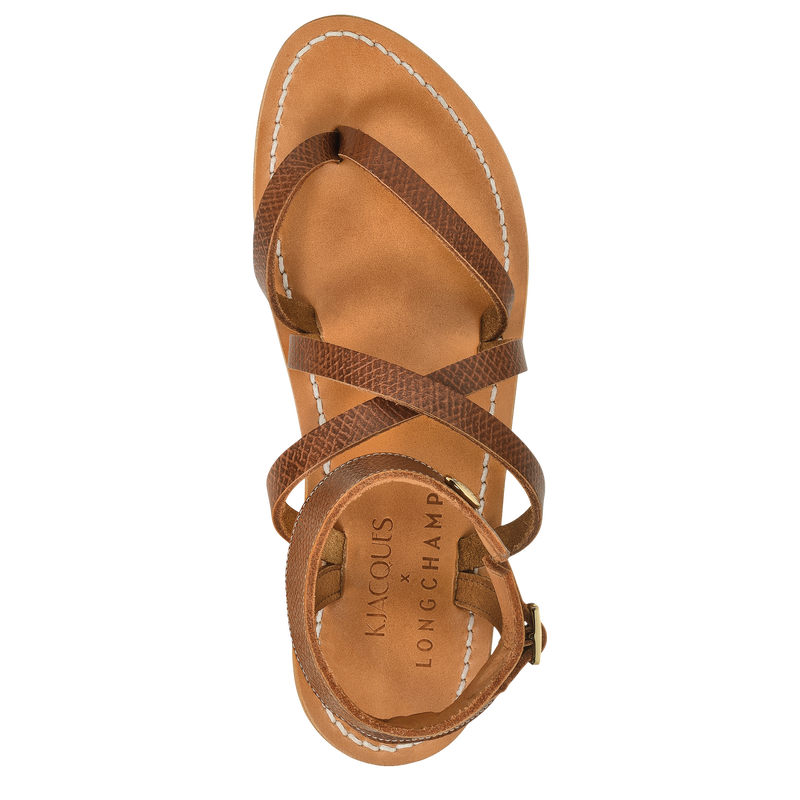 Longchamp x K.Jacques Sandals Brown Leather Longchamp MY