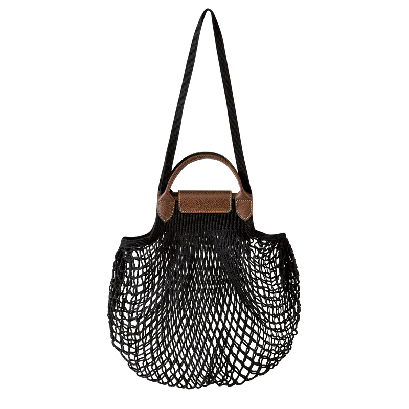 Le Pliage Filet L Mesh bag , Black - Canvas  - View 4 of  6