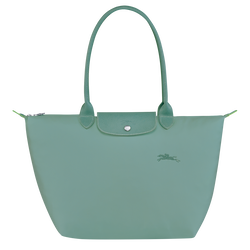 Le Pliage Green L Tote bag , Lagoon - Recycled canvas