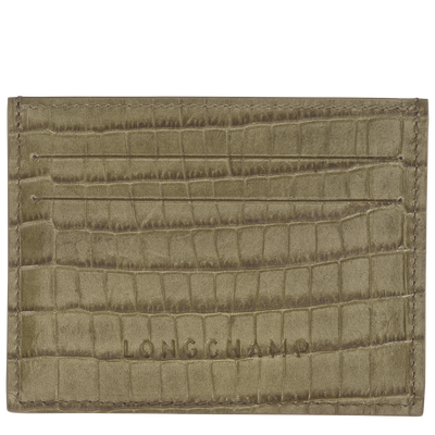 Longchamp Pocket Card holder , Olive - Leather