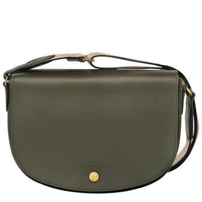 Épure M Crossbody bag , Khaki - Leather