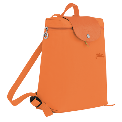 Le Pliage Green M Backpack , Orange - Recycled canvas