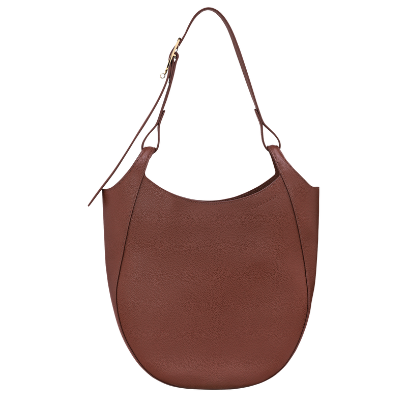 Le Foulonn&eacute; L Hobo bag , Coffee - Leather  - View 1 of  6