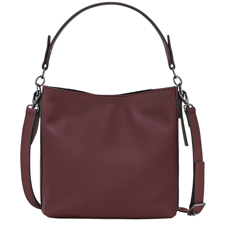 Longchamp 3D S Crossbody bag , Burgundy - Leather  - View 4 of  5