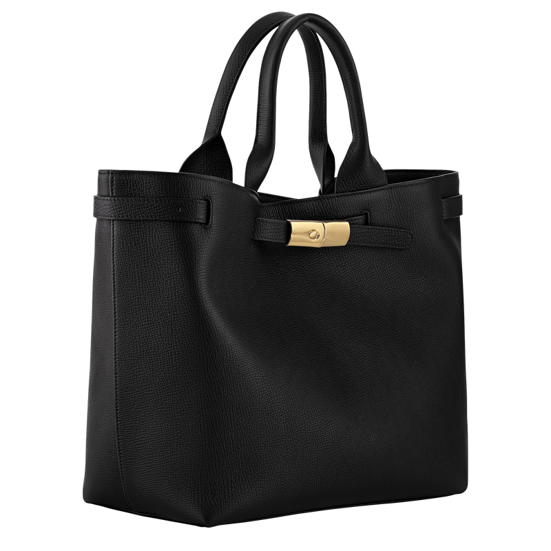 Le Smart L Tote bag , Black - Leather  - View 2 of  5