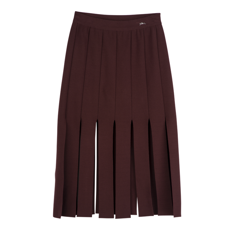 Midi skirt , Burgundy - OTHER  - View 1 of  5