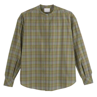 Shirt , Lichen - Plaid poplin