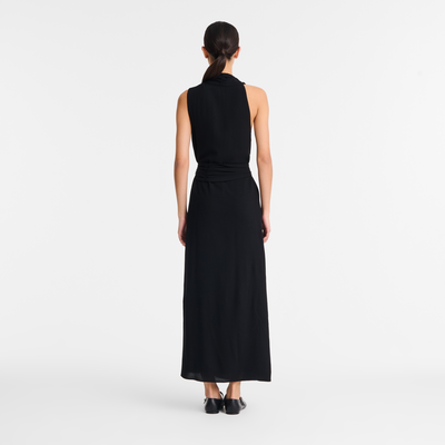 Dress , Black - Gabardine