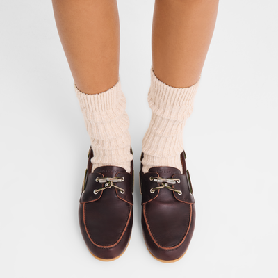 Longboat Loafer , Mocha - Leather