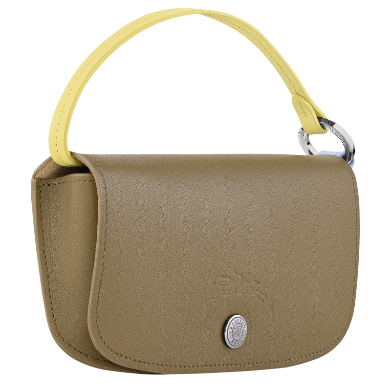 Le Pliage Collection Eyewear case , Lichen - Leather  - View 3 of  5