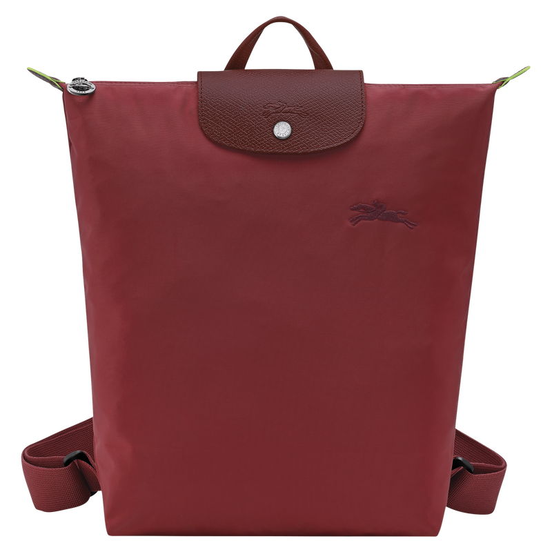 Le Pliage Green M Backpack , Pomegranate - Canvas  - View 1 of  7