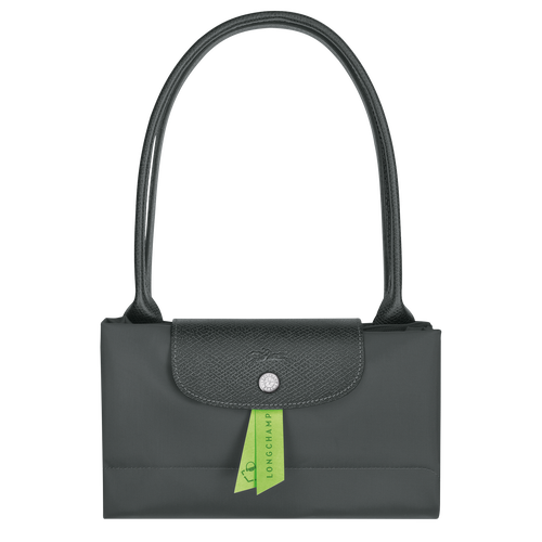 Le Pliage Green L Tote bag , Graphite - Recycled canvas - View 6 of  6