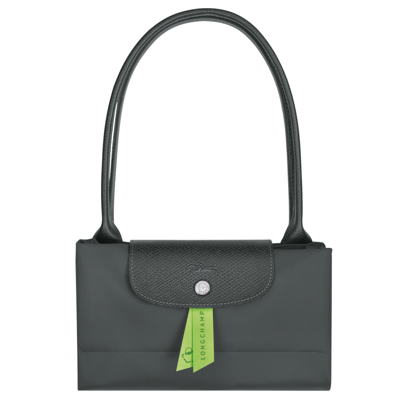 Le Pliage Green L Tote bag , Graphite - Recycled canvas  - View 6 of  6