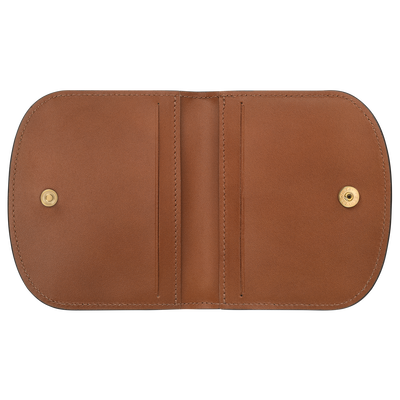 Épure Card holder, Cognac