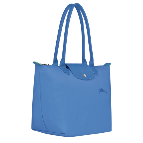 Le Pliage Green M Tote bag , Cornflower - Recycled canvas - View 3 of  5