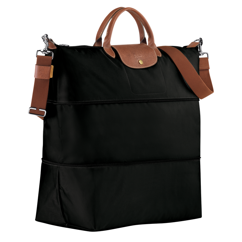 Le Pliage Original Travel bag expandable , Black - Recycled canvas  - View 3 of  7