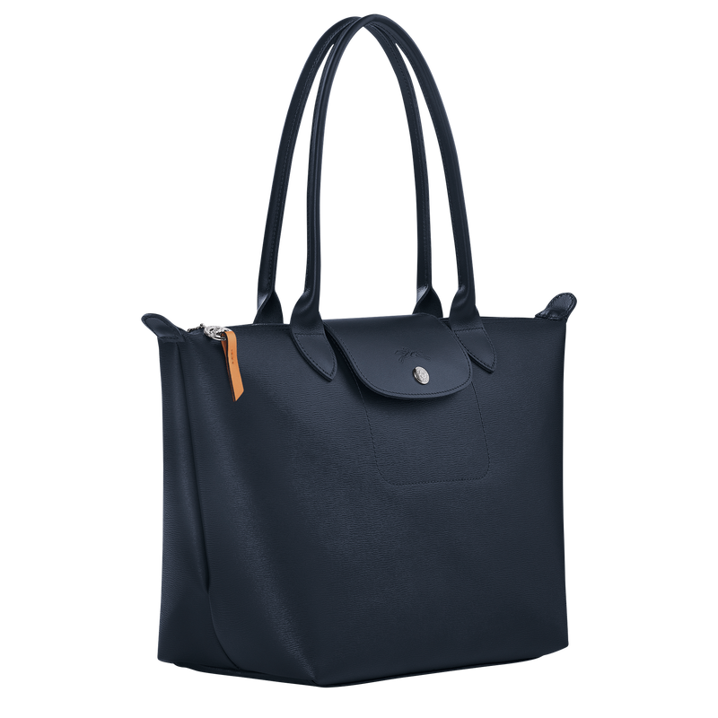 Le Pliage City M Tote bag Navy Canvas Longchamp TH