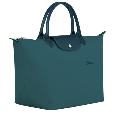 Le Pliage Green Handbag M, Peacock