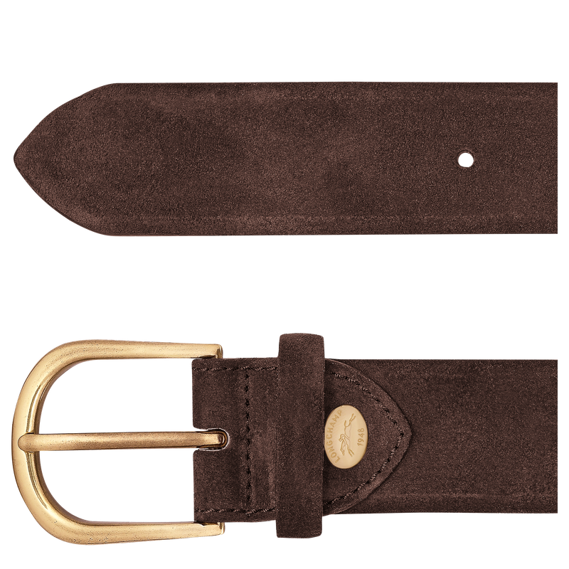French Charm Men's belt , Mocha - Leather  - View 2 of  2
