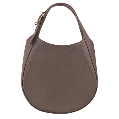 Le Foulonné S Handbag , Taupe - Leather